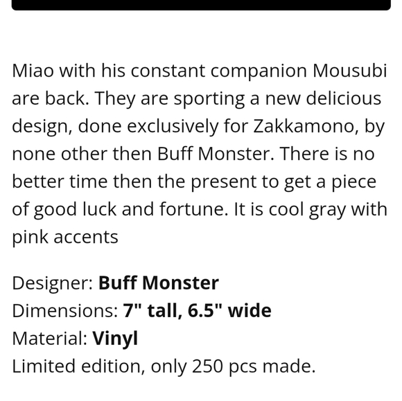 Buff Monster Miao + Mousubi Vinyl Collector's Toy Set - Picture 9 of 9